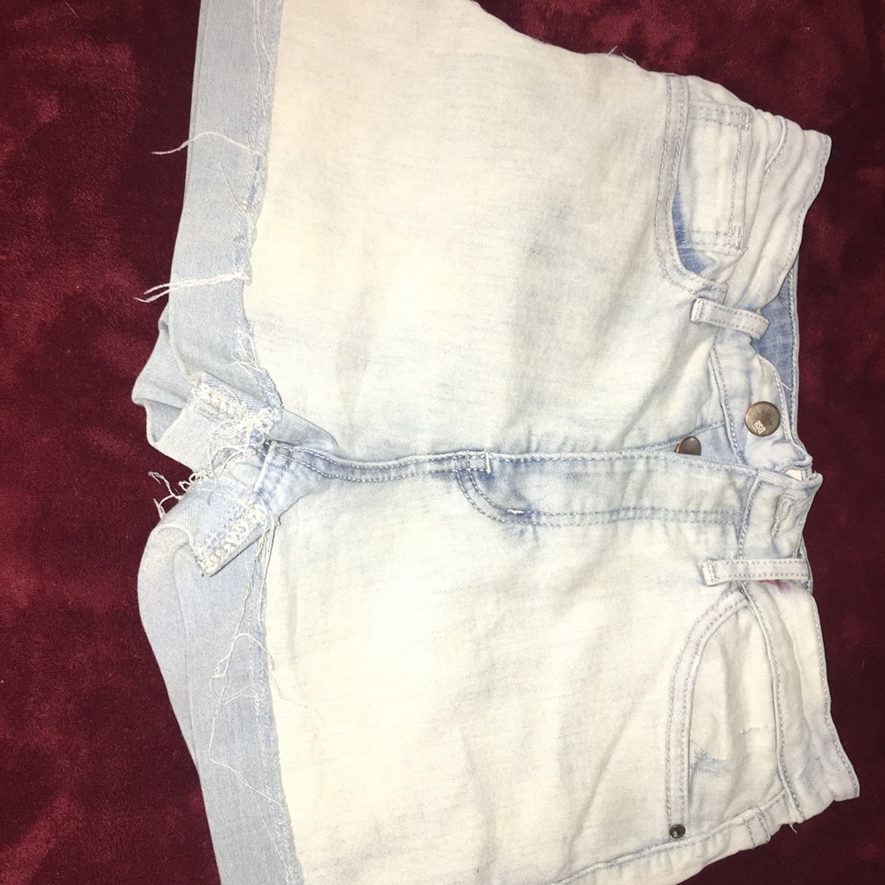 Blue jean shorts